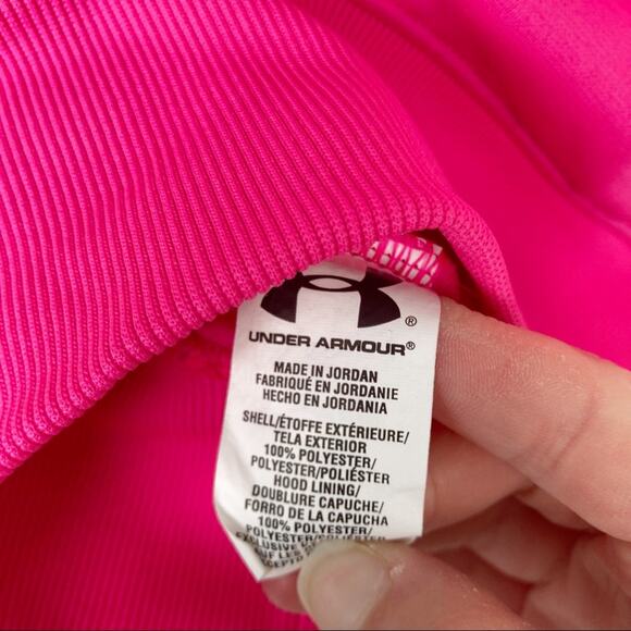 Under Armour Hot Pink Storm Fleece Hoodie Sz XS - Picture 7 of 9